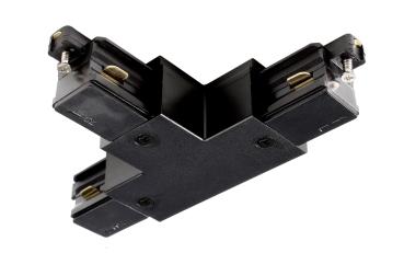 1-Phasen Schienensystem - D One T-Verbinder, links-rechts-rechts, schwarz