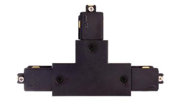 Preview: 1-Phasen Schienensystem - D One T-Verbinder, links-rechts-rechts, schwarz