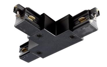 1-Phasen Schienensystem - D One T-Verbinder, rechts-rechts-links, schwarz