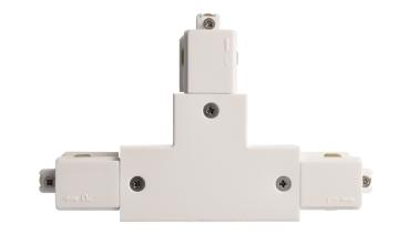 Preview: 1-Phasen Schienensystem - D One T-Verbinder, links-links-rechts, weiß