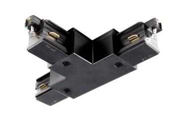 1-Phasen Schienensystem - D One T-Verbinder, links-links-rechts, schwarz