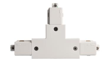 Preview: 1-Phasen Schienensystem - D One T-Verbinder, rechts-links-links, weiß