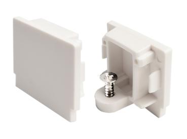 1-Phasen Schienensystem - D One Endkappe, weiß