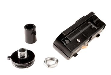 Preview: 1-Phasen Schienensystem - D One 1-Phasen Adapter für Leuchtenmontage, schwarz