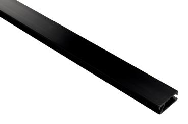 1-Phasen Schienensystem - D-One Abdeckblende Aufbaustromschiene, 1m, schwarz