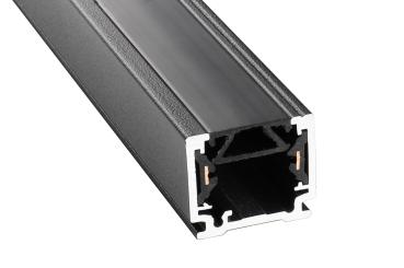 Preview: 1-Phasen Schienensystem - D-One Abdeckblende Aufbaustromschiene, 1m, schwarz