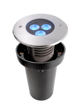 Bodeneinbauleuchte - Bodeneinbauleuchte III, 7,4 W, RGB, Silber