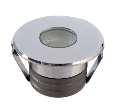 Bodeneinbauleuchte - Peacock, 2 W, 3000 K, Silber