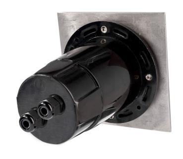 Preview: Bodeneinbauleuchte - Aton Square Set, 1x max. 7 W GU10, Schwarz