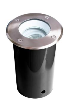 Bodeneinbauleuchte - Pavo Round Set, 1x max. 9 W GU10, Silber