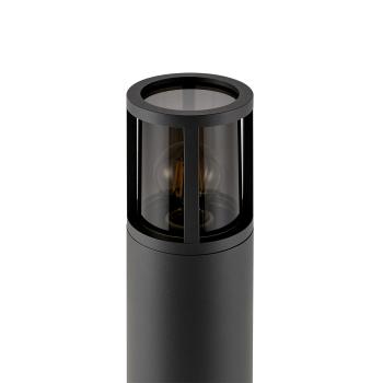 Preview: Pollerleuchte - Facado 2 Round getönt 650mm, 1x max 20 W, E27, Dunkelgrau