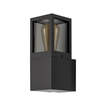 Wandaufbauleuchte - Facado 2 Square getönt, 1x max 20 W, Dunkelgrau