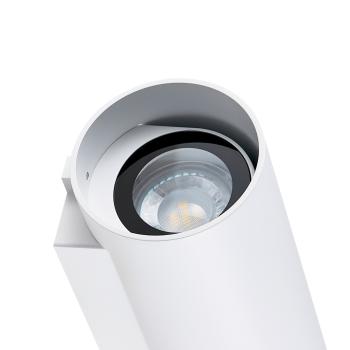 Preview: Wandaufbauleuchte - Can IP65 up & down, 2x 7,5 W GU10, Weiß