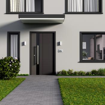 Wandaufbauleuchte - Can IP65 up & down, 2x 7,5 W GU10, Weiß