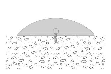 Preview: Bodenaufbauleuchte - Helios I, 2,5 W, 3000 K, Dunkelgrau