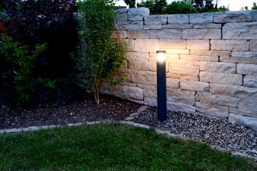 Preview: Pollerleuchte - Ortis 1000 mm, 16 W, 3000 K, Grau