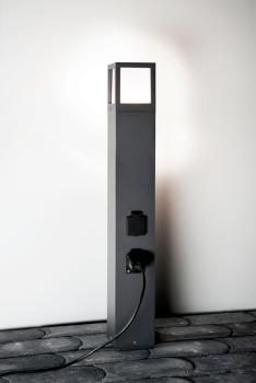 Energieverteiler - Facado Socket 1000 mm, 1x max. 20 W E27, Dunkelgrau