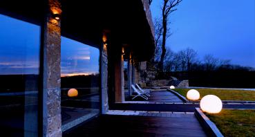 Preview: Kugelleuchte - Doradus 380 mm, 1x max. 23 W E27, Weiß