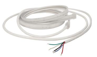 Preview: LED Stripe - Sauna, COB, 24V-15W, RGB+2700K, 2m, Silikon