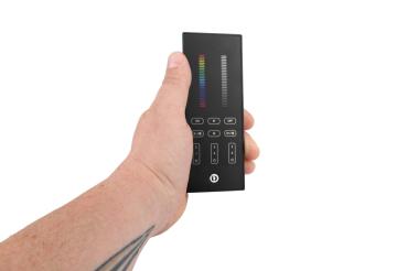 Preview: Steuerung RF - RF-smart, Standfernbedienung, schwarz, 3 Zonen, Single/CCT/RGB/RGBW/RGB+CCT