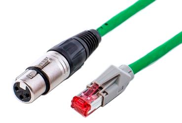 Elektrisches Montagezubehör - DMX Adapterkabel CAT5 auf DMX XLR Buchse