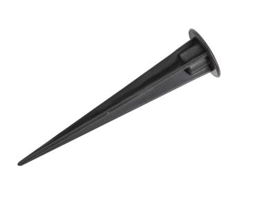 KUNSTSTOFFERDSPIESS, schwarz, Länge 17,5 cm