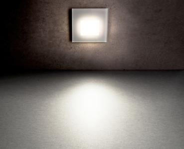 Preview: Mechanisches Systemzubehör - Glas-Abdeckung milchig eckig weiß für Alwaid