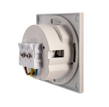 Preview: Mechanisches Systemzubehör - Abdeckung eckig weiß für Alwaid