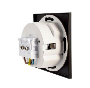 Preview: Mechanisches Systemzubehör - Abdeckung eckig schwarz für Alwaid