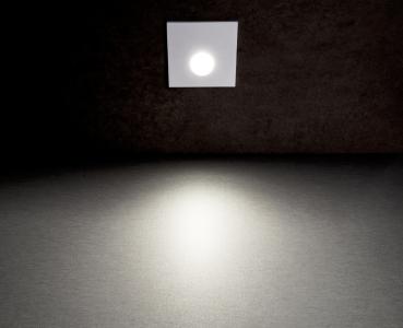 Preview: Mechanisches Systemzubehör - Abdeckung eckig weiß Auge für Alwaid