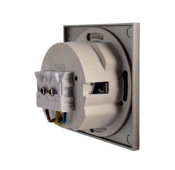 Preview: Mechanisches Systemzubehör - Abdeckung eckig Hellgrau Auge für Alwaid