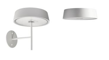 Preview: Mechanisches Systemzubehör - Wandhalter für Magnetleuchte Miram Weiß