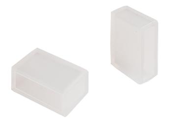 Mechanisches Systemzubehör - Silikon Endkappen Set 2 St. für Sauna / Facade Long Run W/CCT Stripe