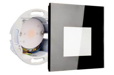 Preview: Mechanisches Systemzubehör - Glas-Abdeckung milchig eckig schwarz für Alwaid