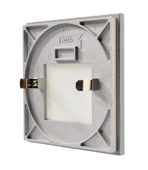 Preview: Mechanisches Systemzubehör - Glas-Abdeckung milchig eckig Hellgrau für Alwaid