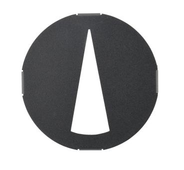 Preview: Mechanisches Systemzubehör - Abdeckung, 68/70, Dreieck, Serie ShoreLine Pro, Dunkelgrau