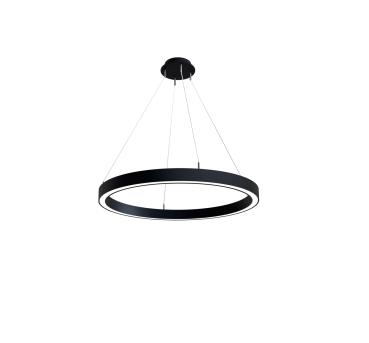 Pendelleuchte - Lautaro 900/60 Down Opal M3, 59 W, DALI, 3000 K, Schwarz