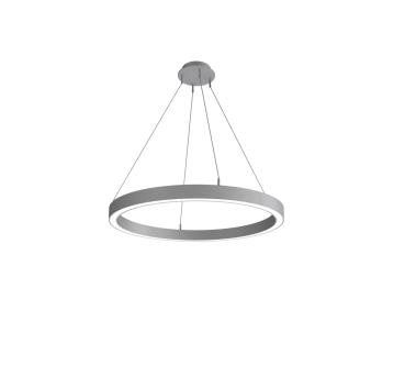 Pendelleuchte - Lautaro 900/60 Down Opal M3, 59 W, DALI, 4000 K, Hellgrau