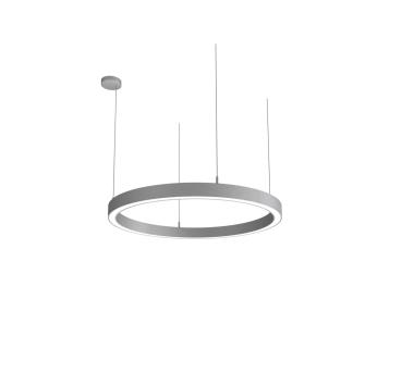 Pendelleuchte - Lautaro 900/60 Down Prisma P3, 59 W, DALI, 2700 K, Hellgrau