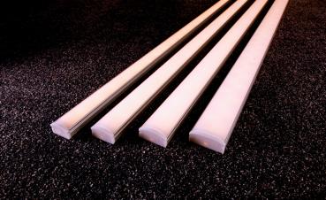 Preview: Profil - U-Profil flach AU-01-08, 1m, Silber