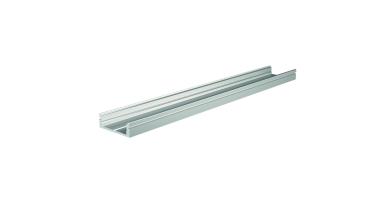 Profil - U-Profil flach AU-01-15, 3m, Silber