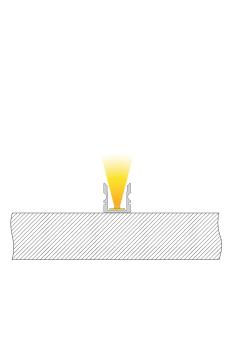 Preview: Profil - U-Profil hoch AU-02-08, 2m, Weiß