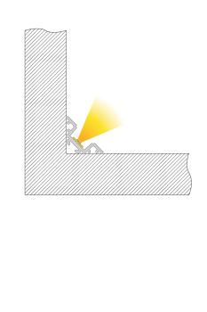 Preview: Profil - Eck-Profil AV-01-10, 2m, Weiß