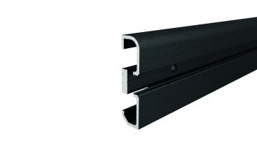 Profil - Sockel-Profil AM-02-10, 3m, Schwarz