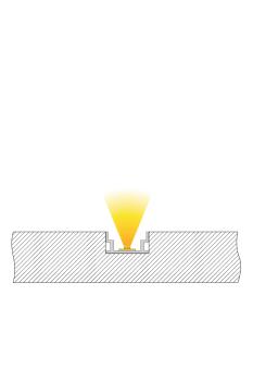 Preview: Profil - IP-Profil, U-flach AU-04-12, 2m, Silber