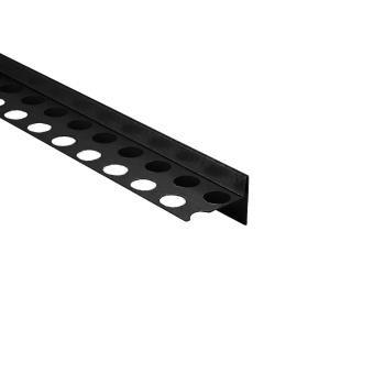 Profil - Combo Anschlussprofil für den Innenputz schwarz, 2,5 m