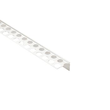 Profil - Combo Anschlussprofil für Spachtelarbeiten Aluminium natur, 2 m