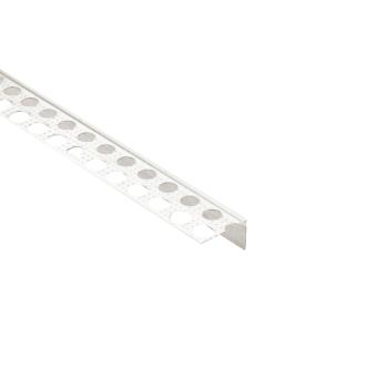 Profil - Combo Anschlussprofil für Spachtelarbeiten weiß, 2 m