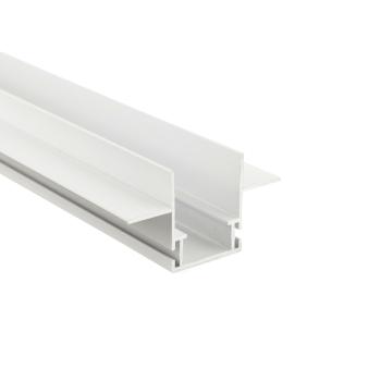 Profil - Combo Einbau Montageprofil mit Flügel, 13mm, 1m weiß