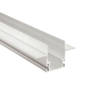 Profil - Combo Einbau Montageprofil mit Flügel, 13mm, 3m nicht eloxiert